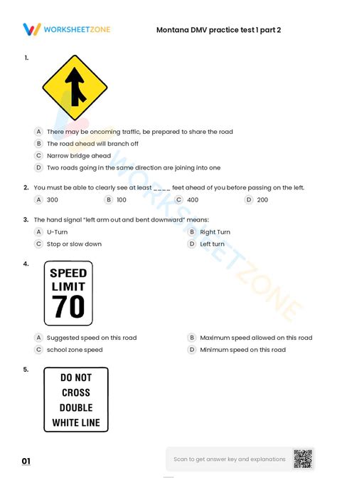 montana driving test practice quiz